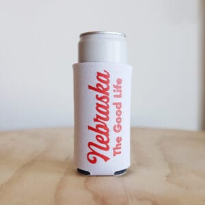 Heartlandia Nebraska The Good Life Koozie