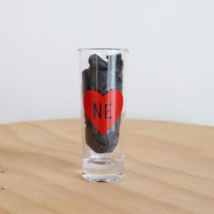 Nebraska Heart Shot Glass