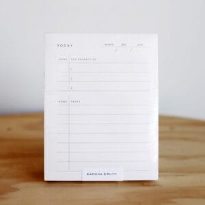 Ramona & Ruth Today Block Notepad