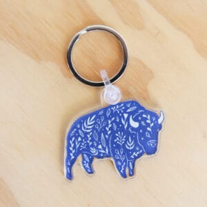 Katie Nieland Art Bison Keychain