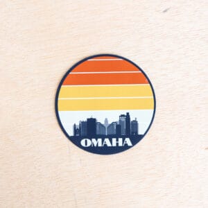 Corn 'N Raised Omaha Retro Skyline Magnet