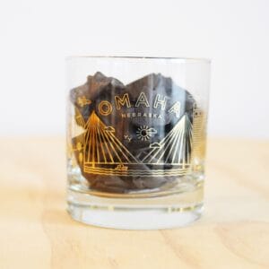 Matthew Bailey Gold Omaha Rocks Glass