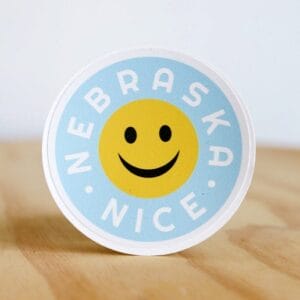 Heartlandia Nebraska Nice Sticker