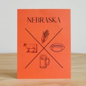 Corn 'N Raised Nebraska X Postcard
