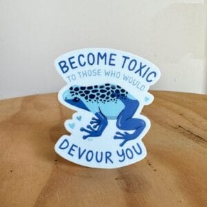 Katie Nieland Art Become Toxic Frog Sticker